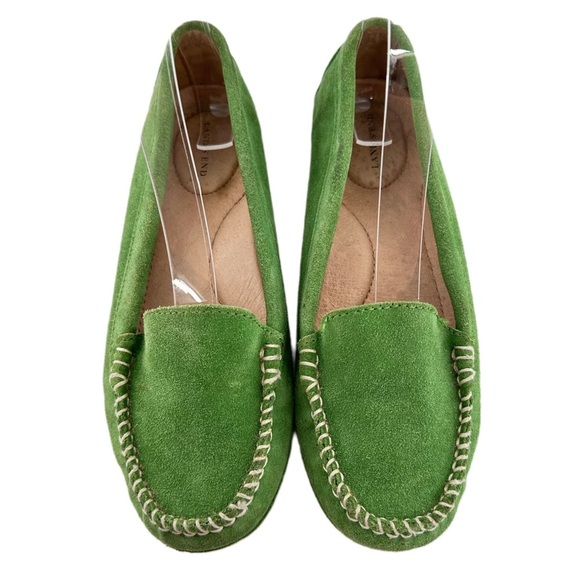 Lands end womens flats size 6 36 Kelly suede old money driving loafers coastal - Picture 2 of 11